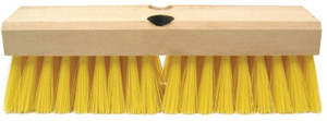 10" DECK SCRUB BRUSH- CREAM COLORED (804-44434)