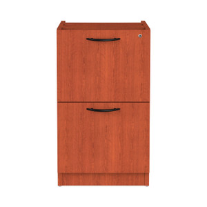 Alera Valencia Series Full Pedestal File, Left/Right, 2 Legal/Letter-Size File Drawers, Medium Cherry, 15.63" x 20.5" x 28.5" (ALEVA542822MC) View Product Image