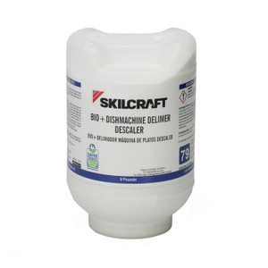 AbilityOne 6850016950086, SKILCRAFT, Bio+ Dishwasher De-Limer/De-Scaler, 8 lb Bottle, 2/Carton (NSN6950086) View Product Image