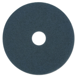 Boardwalk Scrubbing Floor Pads, 14" Diameter, Blue, 5/Carton (BWK4014BLU) View Product Image