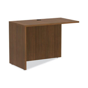 Alera Valencia Series Reversible Return/Bridge Shell, 42w x 23.63d x 29.5h, Modern Walnut (ALEVA354224WA) View Product Image