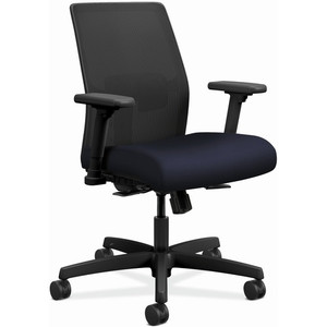 HON Ignition 2.0 Chair - Navy Seat Color - Fabric Seat Material - Black Back Color - Mesh Back Material - Black Frame Color - (HONI2L1AMLC98TK)