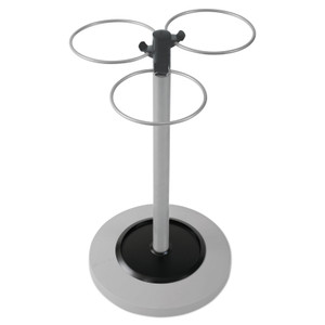 Alba Flower Umbrella Stand, 13.75w x 13.75d x 25.5h, Black/Silver (ABAPMFLOWERN) View Product Image