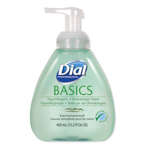 Dial Professional Basics Hypoallergenic Foaming Hand Wash, Honeysuckle Scent, 15.2 oz