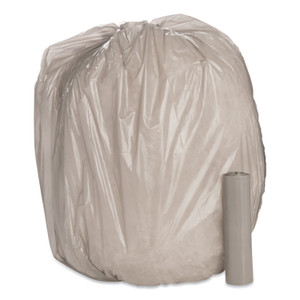 AbilityOne 8105015171379, SKILCRAFT Low Density Trash Can Liners, 45 gal, 1 mil, 40" x 46", Gray, 40/Box (NSN5171379) View Product Image