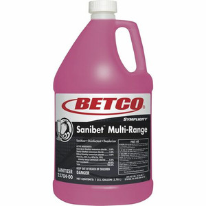 Betco Symplicity Sanibet MultiRange Sanitizer - Concentrate - 128 fl oz (4 quart) - BET2370400