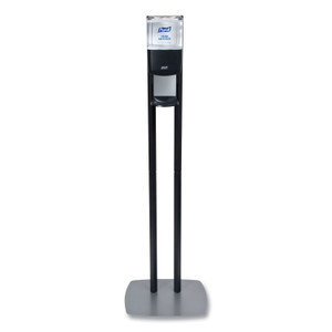 PURELL ES8 Hand Sanitizer Floor Stand with Dispenser, 1,200 mL, 13.5 x 5 x 28.5, Graphite/Silver View Product Image