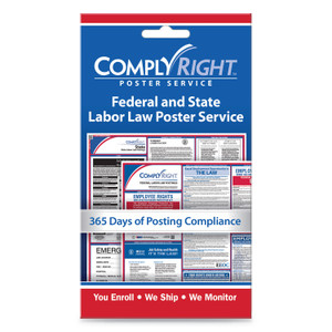 ComplyRight Labor Law Poster Service, "State/Federal Labor Law", 4 x 7 (COS098433) View Product Image