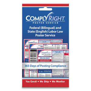 ComplyRight Labor Law Poster Service, "State Labor Law", 4 x 7 (COS098434) View Product Image