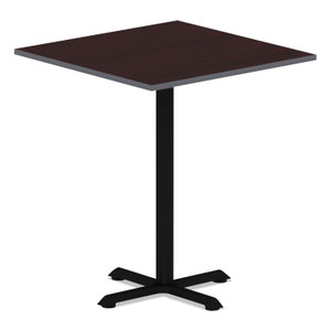 Alera Reversible Laminate Table Top, Square, 35.38w x 35.38d, Medium Cherry/Mahogany (ALETTSQ36CM) View Product Image