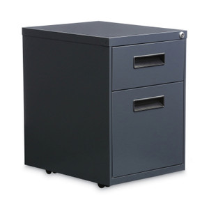 Alera File Pedestal, Left or Right, 2-Drawers: Box/File, Legal/Letter, Charcoal, 14.96" x 19.29" x 21.65" (ALEPABFCH) View Product Image