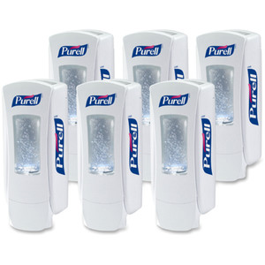 Gojo Dispenser,f/Sanitizer,1250 ml,4-1/2"x4"x11-1/4",6/CT, WE (GOJ882006CT) View Product Image