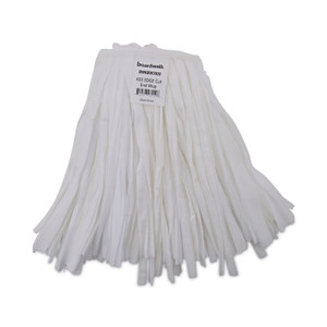 Boardwalk Nonwoven Cut End Edge Mop, Rayon/Polyester, #20, White, 12/Carton (BWKBW2020) View Product Image