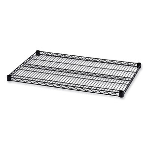 Alera Industrial Wire Shelving Extra Wire Shelves, 36w x 24d, Black, 2 Shelves/Carton (ALESW583624BL) View Product Image