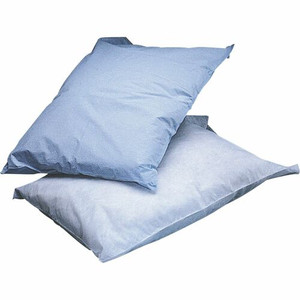 Medline Poly Tissue Disposable Pillowcases - 21" x 30" - Blue