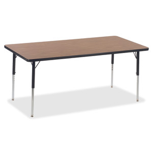 Lorell Medium Oak Laminate Rectangular Activity Tabletop (LLR99895) View Product Image