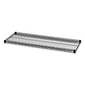 Alera Industrial Wire Shelving Extra Wire Shelves, 48w x 18d, Black, 2 Shelves/Carton (ALESW584818BL) View Product Image