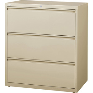 Lorell Lateral File, 3-Drawer, 36"x18-5/8"x40-1/4", Putty (LLR88027) View Product Image
