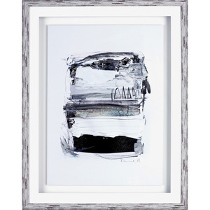 Lorell Abstract I Framed Artwork - 27.50" x 35.50" Frame Size - Brown, White
