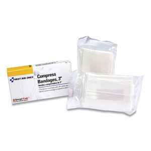 First Aid Only Compress Bandages, 3 x 2, 2/Box View Product Image