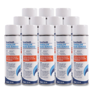 Boardwalk Vandalism Mark Remover, 16 oz Aerosol Spray, 12/Carton (BWK351ACT) View Product Image