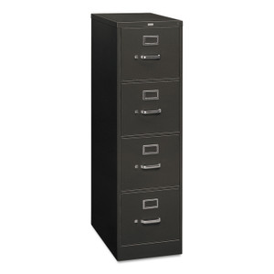 HON 310 Series Vertical File, 4 Letter-Size File Drawers, Charcoal, 15" x 26.5" x 52" (HON314PS) View Product Image