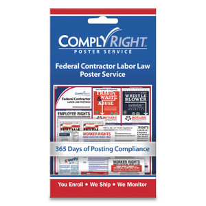 ComplyRight Labor Law Poster Service, "Federal Contractor Labor Law", 4 x 7