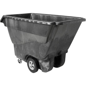 Rubbermaid Commercial Standard Duty Utility Truck - 1250 lb Load Capacity - Structofoam - 33" Width x 72" Depth x 43" Height - Black