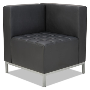 Alera QUB Series Corner Sectional, 26.38w x 26.38d x 30.5h, Black (ALEQB8016) View Product Image