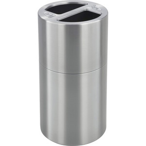 Dual Recycling Receptacle, 30 Gal, Stainless Steel (SAF9931SS)