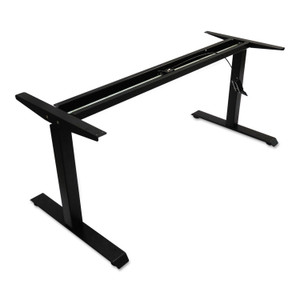 Alera AdaptivErgo Sit-Stand Pneumatic Height-Adjustable Table Base, 59.06" x 28.35" x 26.18" to 39.57", Black (ALEHTPN1B) View Product Image
