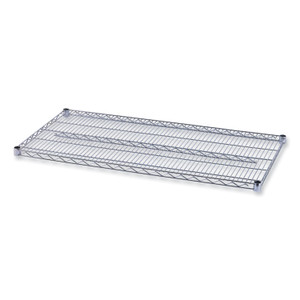 Alera Industrial Wire Shelving Extra Wire Shelves, 48w x 24d, Silver, 2 Shelves/Carton (ALESW584824SR) View Product Image