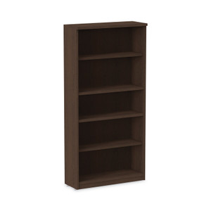 Alera Valencia Series Bookcase, Five-Shelf, 31.75w x 14d x 64.75h, Espresso (ALEVA636632ES) View Product Image