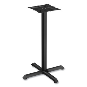 Alera Hospitality Series Single-Column Bases, 27.5" Diameter x 40.38"h, 300 lb Cap, Steel, Black (ALETBH423B) View Product Image