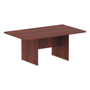 Alera Valencia Series Conference Table, Rectangular, 70.88w x 41.38d x 29.5h, Medium Cherry (ALEVA717242MC) View Product Image