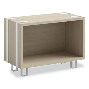 Safco Ready Home Office Large Stackable Storage, 1-Shelf, 24w x 12d x 17.25h, Beige/White