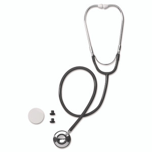 Medline Dual-Head Stethoscope, 22" Long, Black Tube Medline Dual-Head Stethoscope, 22" Long, Black Tube