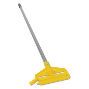 Rubbermaid Commercial Invader Aluminum Side-Gate Wet-Mop Handle, 1" dia x 60", Gray/Yellow (RCPH136) View Product Image