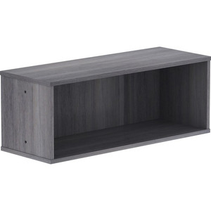 Lorell Panel System Open Storage Cabinet - 12.1" Height x 32.5" Width x 11.8" Depth - Charcoal - Laminate
