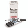 Crayola Broad Line Washable Markers, Broad Bullet Tip, Black, 12/Box