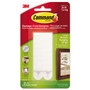 Command Picture Hanging Strips, Removable, Holds Up to 4 lbs per Pair, 0.5 x 3.63, White, 4 Pairs/Pack