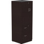 Lorell Essentials Series Tall Storage Cabinet - 65.6" Height x 23.6" Width x 23.6" Depth Cabinet - 2 x File Drawer(s) - 1 Door(s) - 2 Shelve(s) - Material: Laminate, Medium Density Fiberboard (MDF), Particleboard