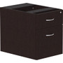 Lorell Essentials Series Box/File Hanging File Cabinet - 21" Height x 16" Width x 22" Depth Pedestal - 2 - Finish: Espresso