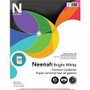Neenah Bright White Cardstock - Letter - 8 1/2" x 11" - 65 lb Basis Weight - Smooth - Acid-free, Lignin-free