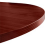Lorell Oval Conference Table, 48"x96"x1-1/2", Mahogany (LLR34342) View Product Image
