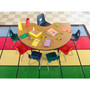 Lorell Medium Oak Kidney Shaped Activity Tabletop (LLR99898) View Product Image