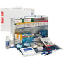 First Aid Only 2-Shelf First Aid Cabinet with Medications - ANSI Compliant - 446 x Piece(s) For 75 x Individual(s) - 11" Height x 15.3" Width x 4.5" Depth - Steel Case