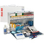 First Aid Only 2-Shelf First Aid Cabinet with Medications - ANSI Compliant - 446 x Piece(s) For 75 x Individual(s) - 11" Height x 15.3" Width x 4.5" Depth - Steel Case