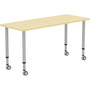 Lorell Height-Adjustable 60" Rectangular Table (LLR69580) Product Image 