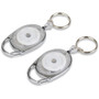Tatco Reel Key Chain with Chrome Carabiner - Chrome